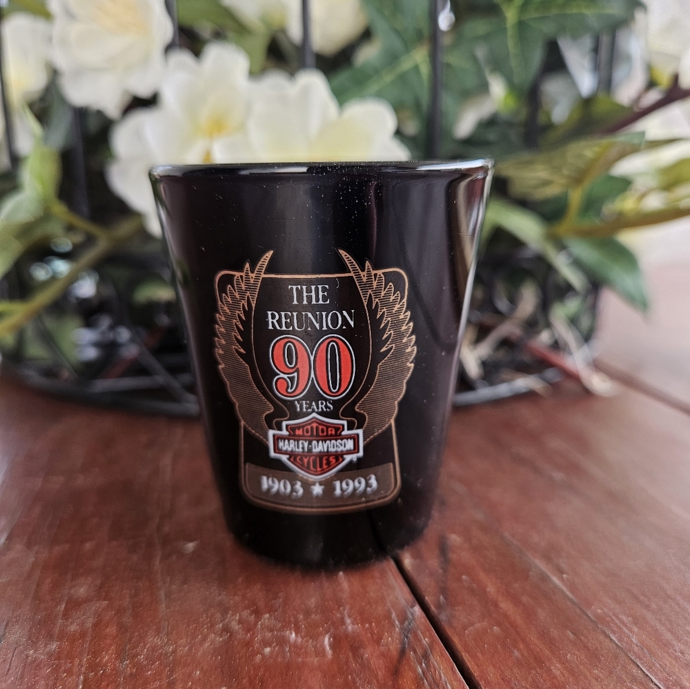 Harley-Davidson 90th Anniversary Shot Glass